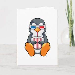 Carte Lunettes de cinéma Penguin Coupe de boisson