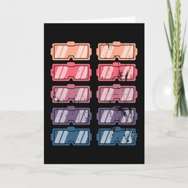 Carte Lunettes de réalité virtuelle Rétro VR Cadeau (Devant)