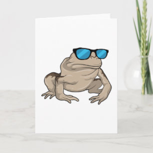 Carte Lunettes de soleil grenouille