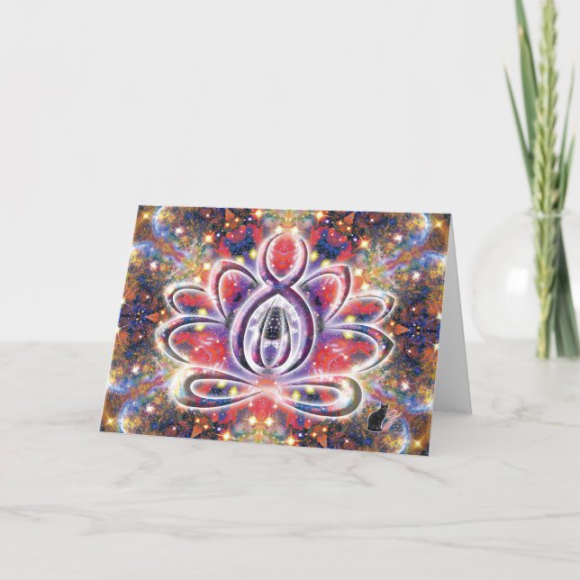 Carte Lustré Zen Lotus (Devant)