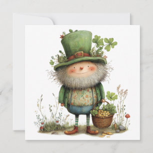Carte Lutin Fantaisiste Bonne Fête de la Saint-Patrick