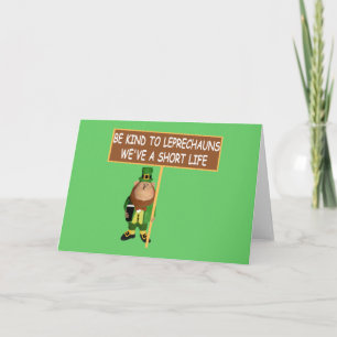 Carte Lutin irlandais drôle d'Irlandais de slogan