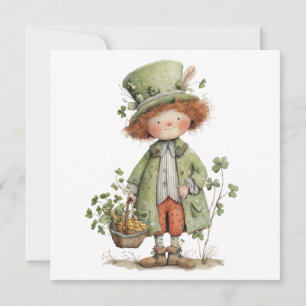 Carte Lutins Charmants Bonne Fête de la Saint-Patrick