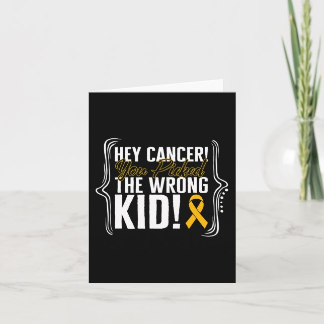 Carte Lutte contre le cancer chez les enfants Guerrier d (Devant)