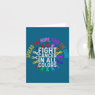 Carte Lutte contre le cancer, toutes les couleurs, œuvre