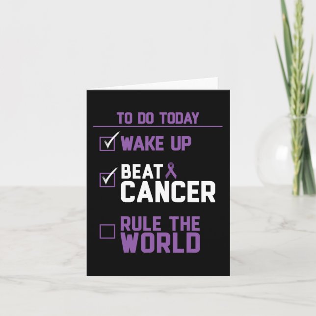 Carte Lutter contre le cancer dans le monde (Devant)