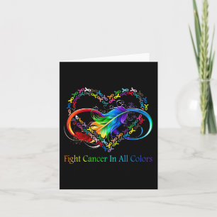 Carte Lutter contre le cancer dans toutes les couleurs L