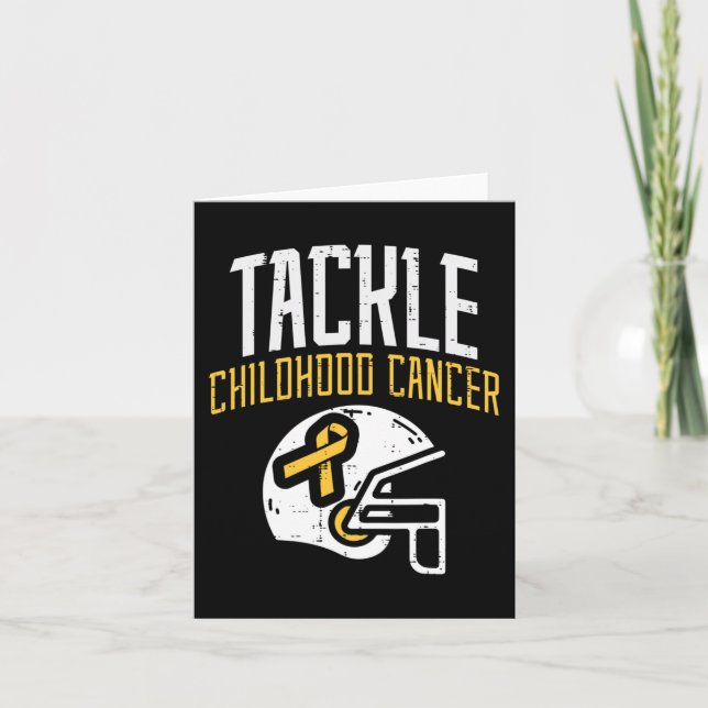 Carte Lutter contre le cancer de l'enfance Casque de sen (Devant)