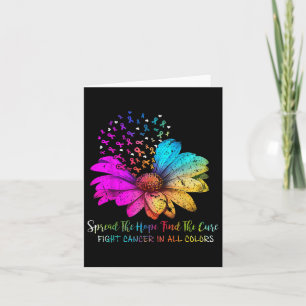 Carte Lutter Contre Le Cancer De Toutes Les Couleurs Rép