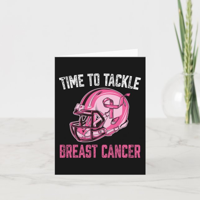Carte Lutter Contre Le Cancer Du Sein Casque De Football (Devant)