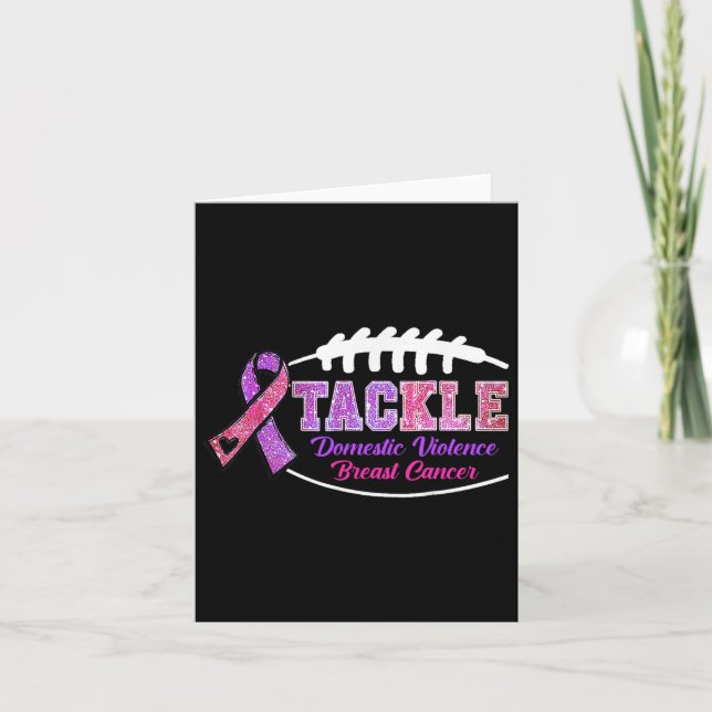 Carte Lutter Contre Le Cancer Du Sein Et La Violence Fam (Devant)
