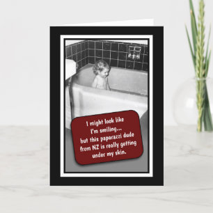 Carte Luv U ❤️ Luv Me Fun Greeting Card w/White Envelopp