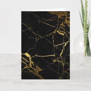 Carte Luxe Marbre noir et or Texture