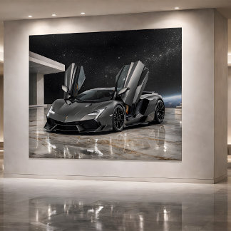 Carte Luxury Futuristic Hypercar Art 