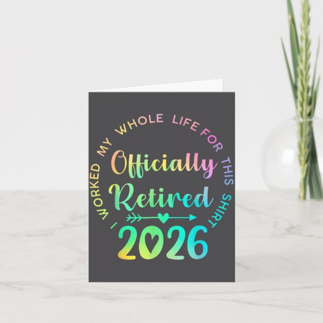 Carte Ly Retired 2026 Funny Retirement For Women  (Devant)