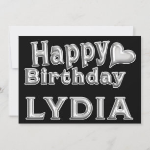 Carte Lydia Happy Birthday Karte Grußkarte mit Herz