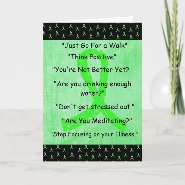Carte Lyme disease "Things I Wont Say" Get Well Card (Devant)