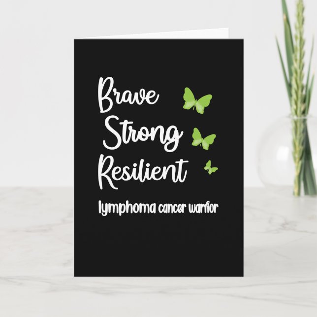 Carte Lymphome Guerrier Hodgkins Lymphome Cancer Surviva (Devant)