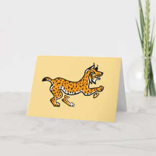 Carte LYNX ibérique - Conservation - Nature - Jaune