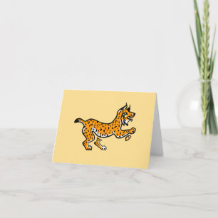 Carte LYNX ibérique -Graphique animal en voie de dispari