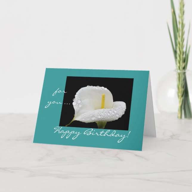 Carte Lys d'anniversaire (Devant)