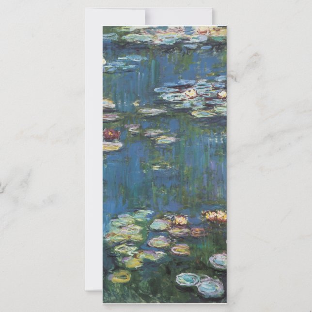 Carte Lys d'eau de Claude Monet, peintre impressionniste (Devant)