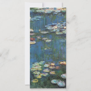 Carte Lys d'eau de Claude Monet, peintre impressionniste