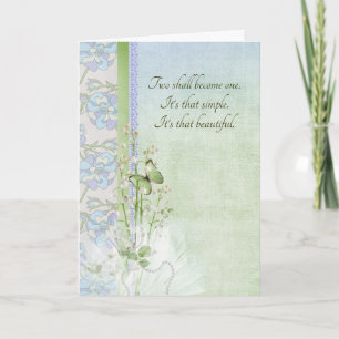 Carte Lys mariages Et Papillon