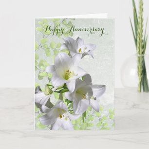 Carte Lys, Mon Amour Ne Fait Qu'Augmenter L'Anniversaire