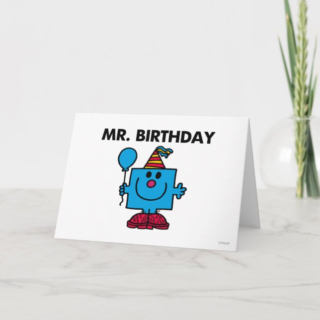 Carte M. Anniversaire | Joyeux ballon d'anniversaire (Devant)