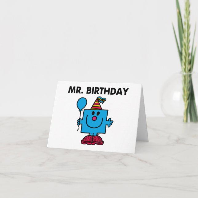 Carte M. Anniversaire | Joyeux ballon d'anniversaire (Devant)