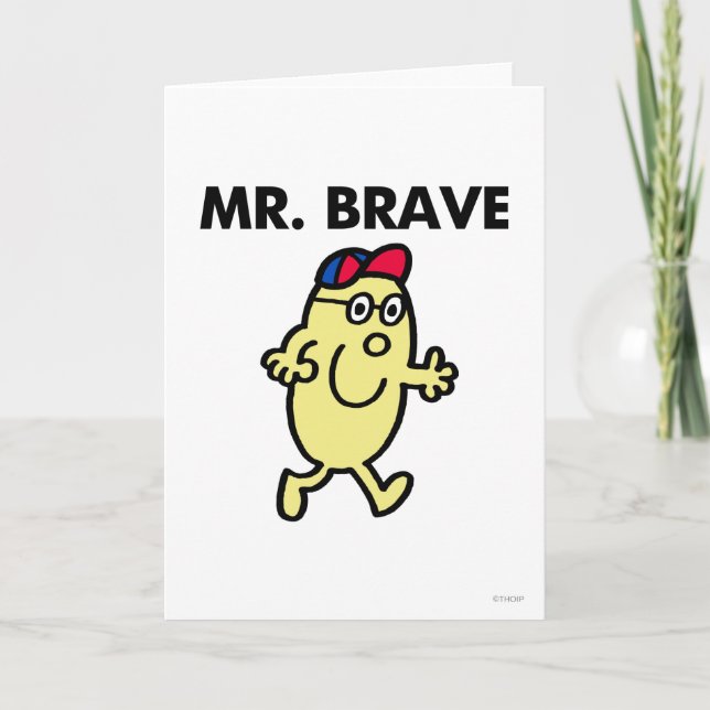 Carte M. Brave Waving Bonjour (Devant)