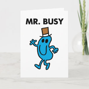 Carte M. Busy Waving Bonjour