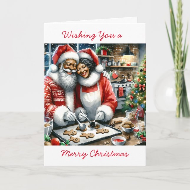 Carte M. et Mme Clause Cute Noël personnalisé (Devant)