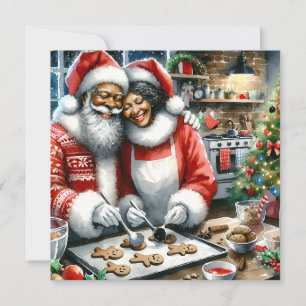 Carte M. et Mme Clause Cute Noël personnalisé