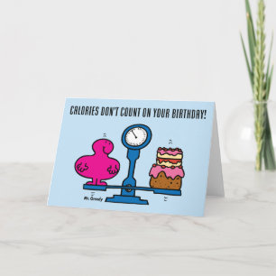 Carte M. Gourmet Les calories d'anniversaire ne compte