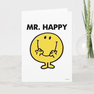 Carte M. Happy   Visage souriant géant