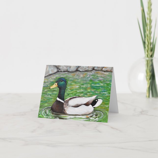 Carte M. Mallard Peinture de canard (Devant)