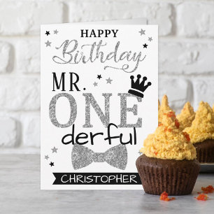 Carte M. ONEderful 1er anniversaire