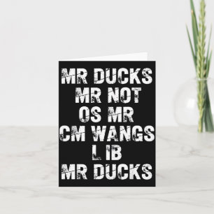 Carte M R Canards M R Pas O S M R Cm Wangs Lib M R Canar