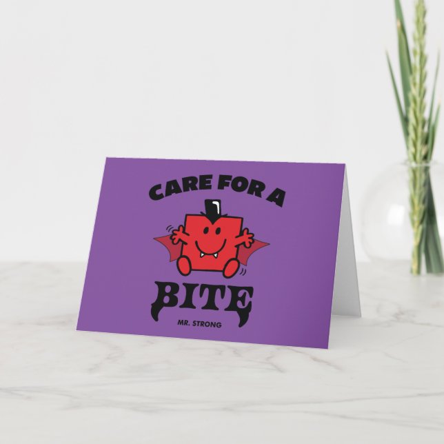 Carte M. Strong S'Occupe D'Une Bite Halloween (Devant)