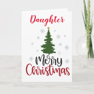 CARTE MA BELLE FILLE REND NOËL PLUS MERRIER