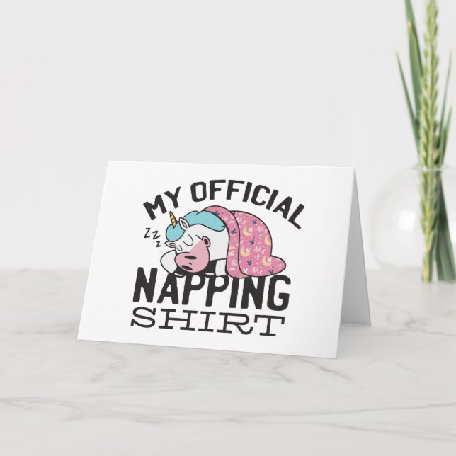 Carte Ma chemise de sieste officielle - Lazy sommeil Uni (Devant)