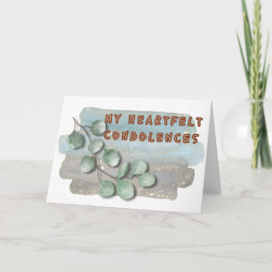 Carte Ma Condolence Du Coeur