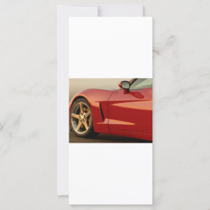 Carte Ma Corvette rouge