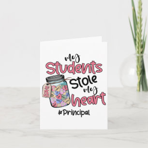 Carte Ma élève m'a volé le cœur Principal Saint-Valentin