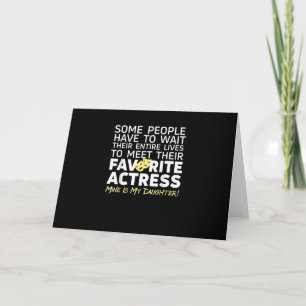 Carte Ma Favorite Actrice Ma Fille Maman Papa