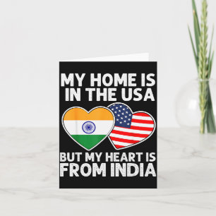 Carte Ma maison États-Unis, mon cœur Inde Fierté américa