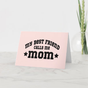 Carte Ma Meilleure Amie M'appelle Maman Fête Des Mères P