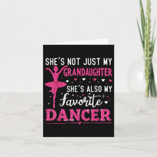 Carte Ma Petite-Fille Ne Fait Pas Que Changer Mon Danseu